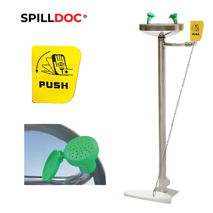 Spilldoc Floor Mounted Stand Eye Wash Station SD-540N