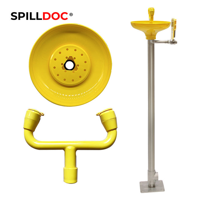 Spilldoc Floor Mounted Stand Eye Wash Station SD-540A