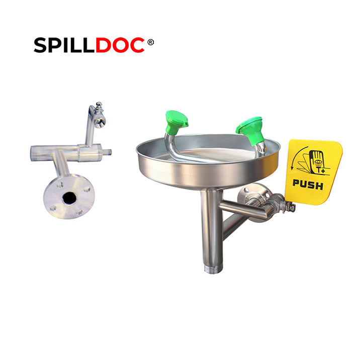 Spilldoc Wall Mounted Emergency Eye wash Station SD-508A / 316SS