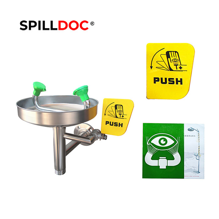 Spilldoc Wall Mounted Emergency Eye wash Station SD-508A