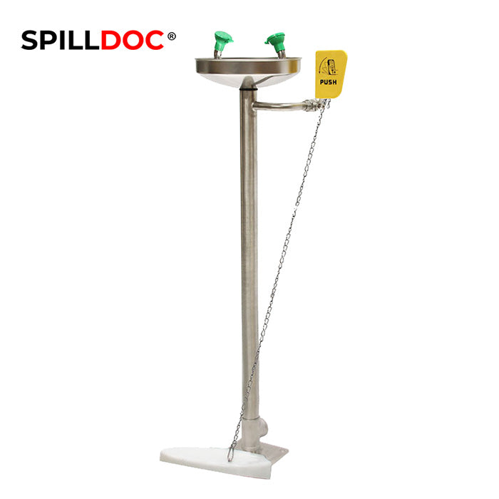 Spilldoc Floor Mounted Stand Eye Wash Station SD-540N / 316SS