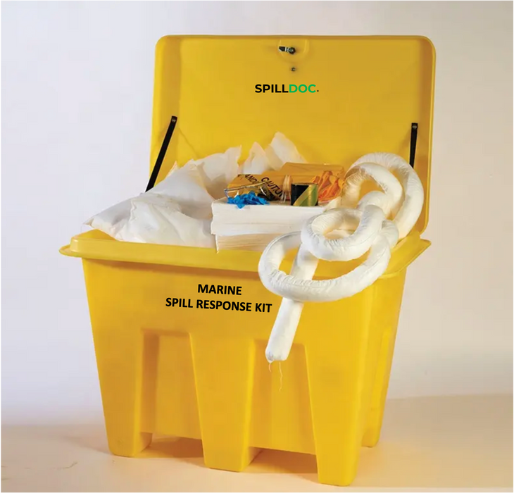 Spilldoc® Marine Spill Response Kit 12 Barrels / 1900Litres