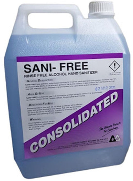 Sani Free 70% Alcohol Sanitizer 5L