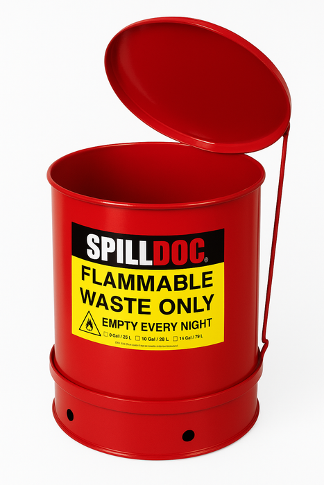 Flammable Waste Can 14 Gallon SDFWC14R