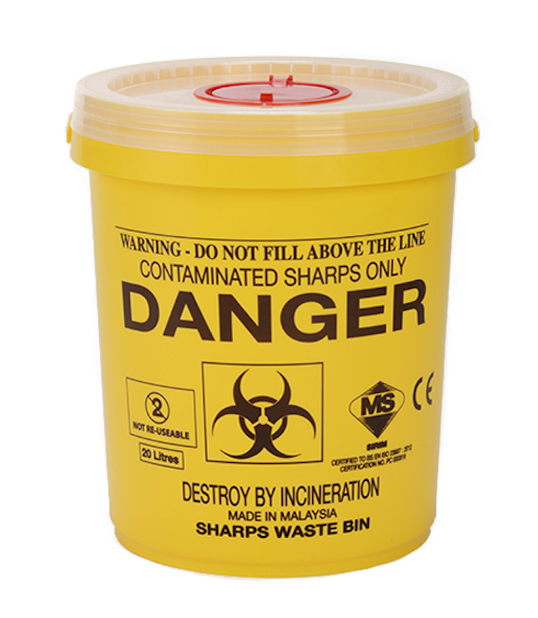 Sharps Disposal Container 20L — Spilldoc - Middle East